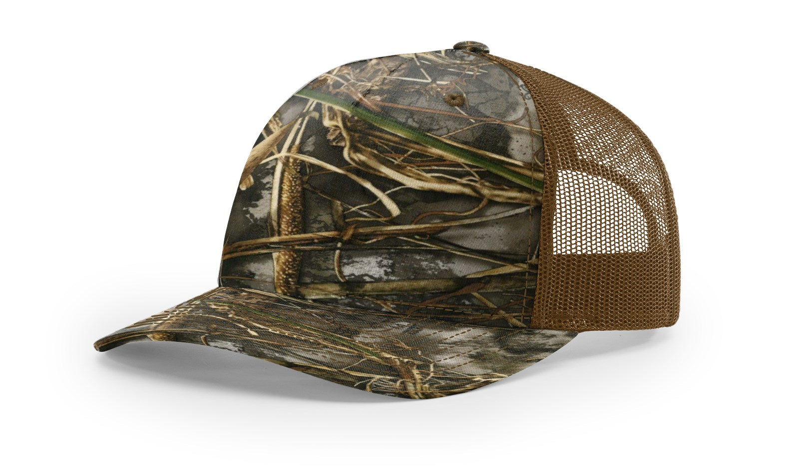 RICHARDSON PRINTED FIVE PANEL TRUCKER REALTREE