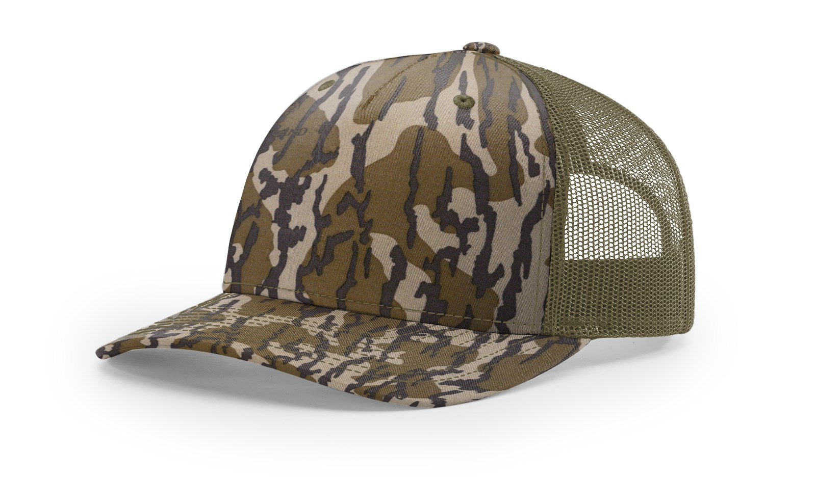 RICHARDSON PRINTED FIVE PANEL TRUCKER MOSSYOAK