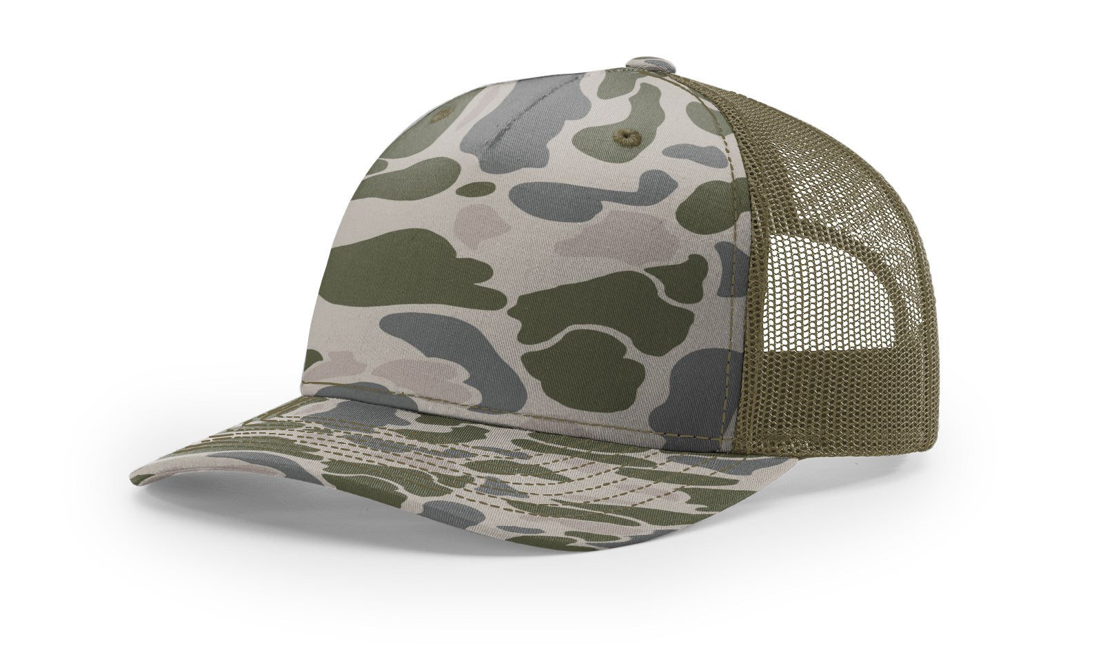 RICHARDSON PRINTED FIVE PANEL TRUCKER DUCK