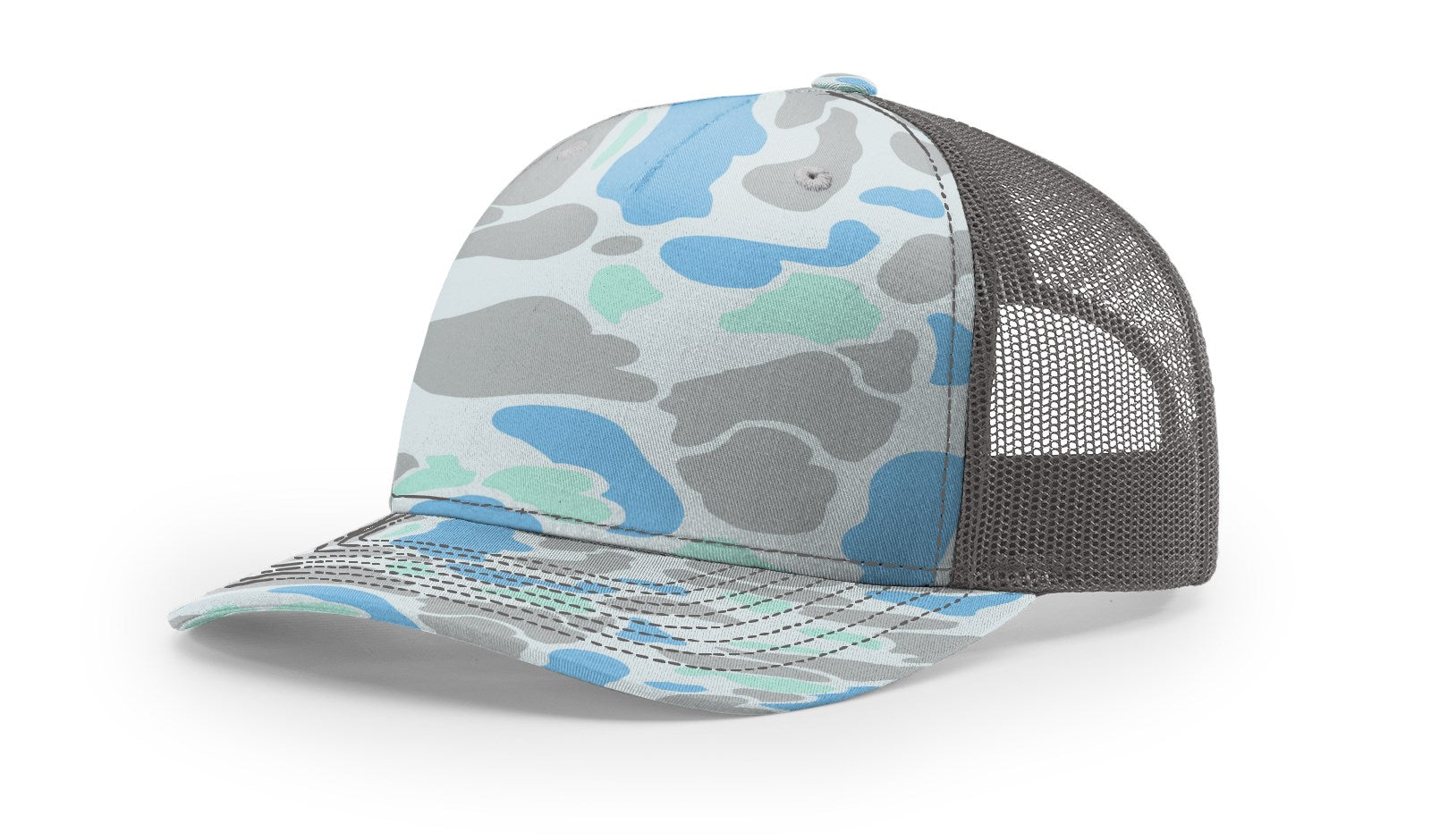 RICHARDSON PRINTED FIVE PANEL TRUCKER DUCK
