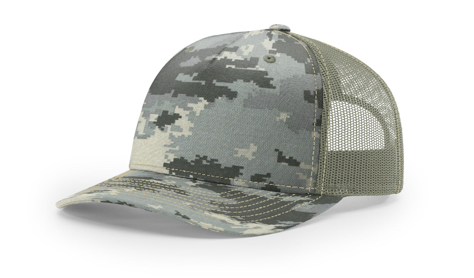 RICHARDSON PRINTED FIVE PANEL TRUCKER CAMO