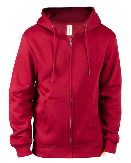 Threadfast Apparel Unisex Ultimate Fleece Full-Zip Hooded Sweatshirt