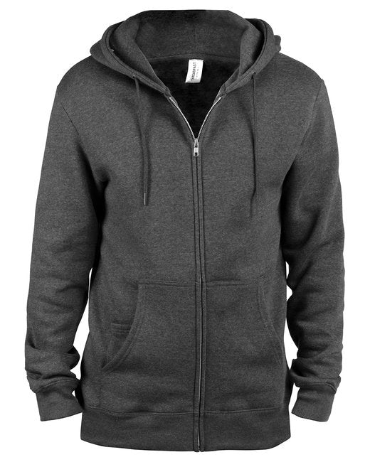 Threadfast Apparel Unisex Ultimate Fleece Full-Zip Hooded Sweatshirt