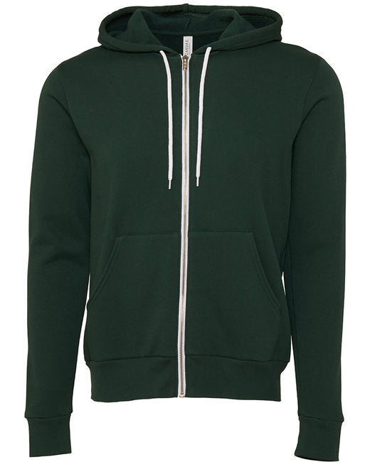 Bella + Canvas Unisex Sponge Fleece Full-Zip Hooded Sweatshirt