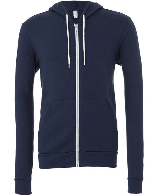 Bella + Canvas Unisex Sponge Fleece Full-Zip Hooded Sweatshirt