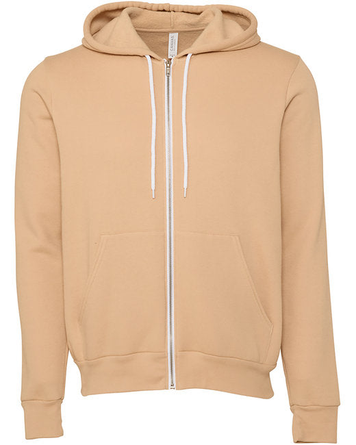 Bella + Canvas Unisex Sponge Fleece Full-Zip Hooded Sweatshirt