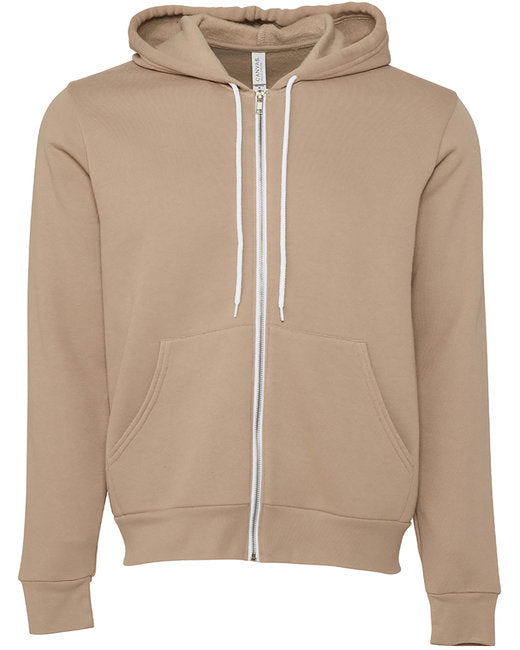 Bella + Canvas Unisex Sponge Fleece Full-Zip Hooded Sweatshirt