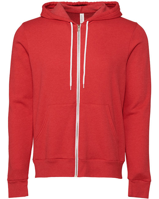 Bella + Canvas Unisex Sponge Fleece Full-Zip Hooded Sweatshirt