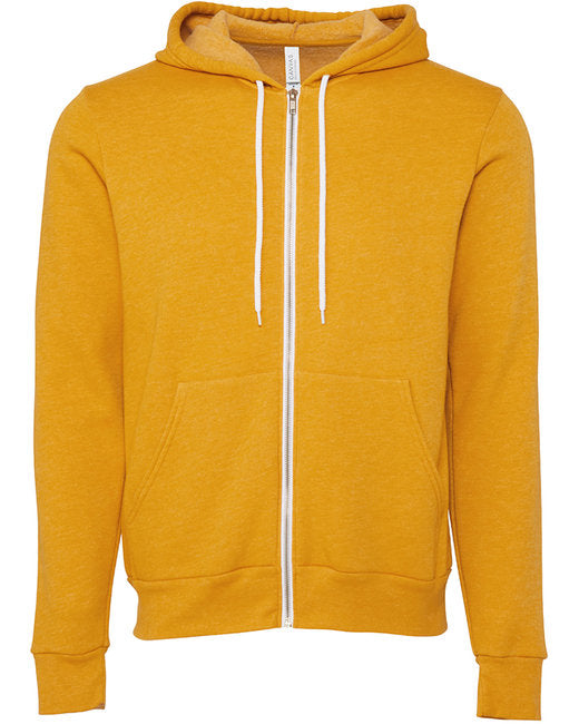 Bella + Canvas Unisex Sponge Fleece Full-Zip Hooded Sweatshirt