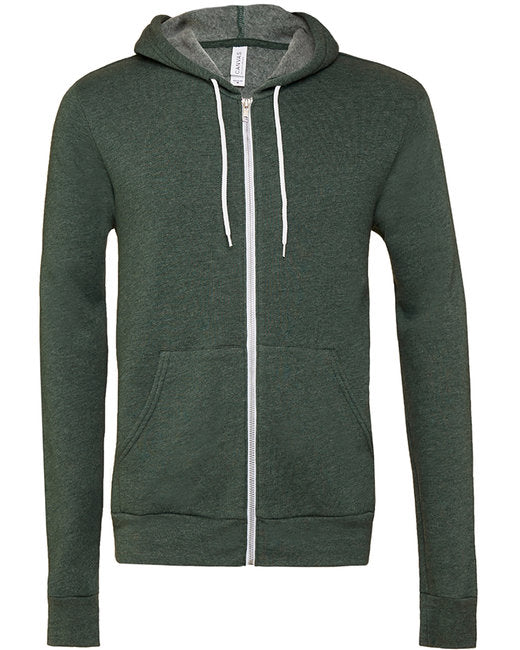 Bella + Canvas Unisex Sponge Fleece Full-Zip Hooded Sweatshirt