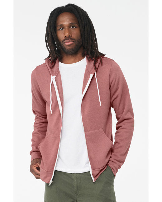 Bella + Canvas Unisex Sponge Fleece Full-Zip Hooded Sweatshirt