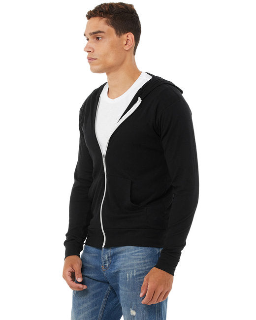 Bella + Canvas Unisex Triblend Full-Zip Lightweight Hoodie