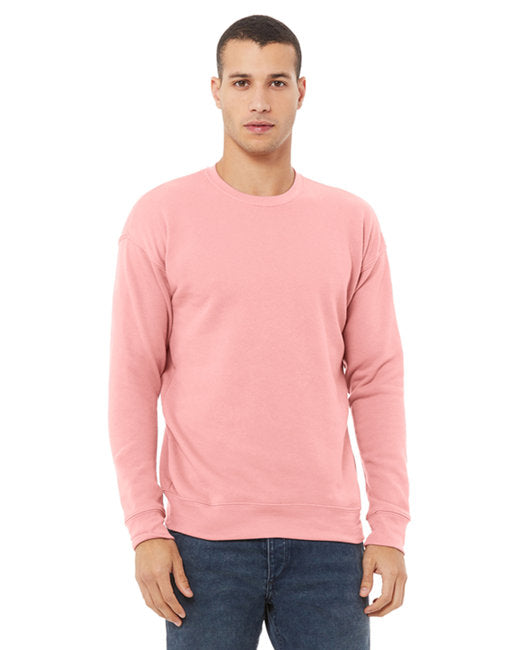 Bella + Canvas Unisex Drop Shoulder Fleece Crew Sweatshirts