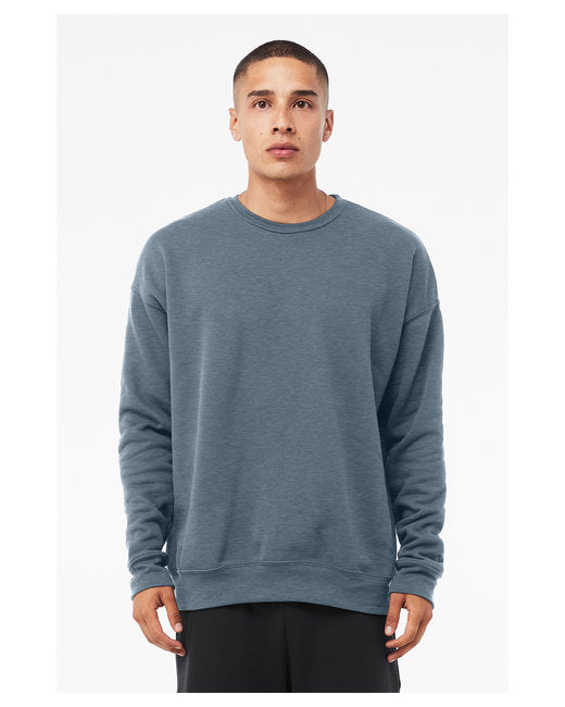 Bella + Canvas Unisex Drop Shoulder Fleece Crew Sweatshirts