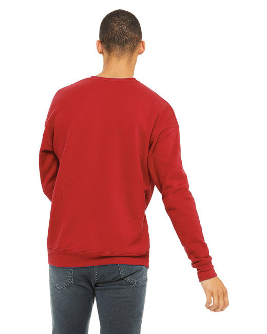 Bella + Canvas Unisex Drop Shoulder Fleece Crew Sweatshirts