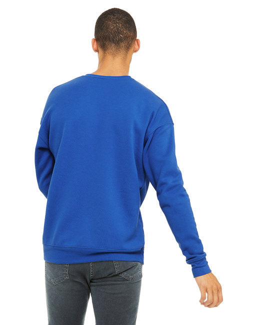 Bella + Canvas Unisex Drop Shoulder Fleece Crew Sweatshirts