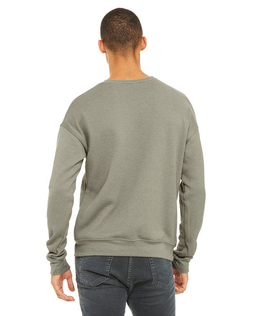 Bella + Canvas Unisex Drop Shoulder Fleece Crew Sweatshirts