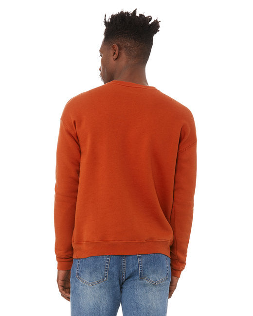 Bella + Canvas Unisex Drop Shoulder Fleece Crew Sweatshirts