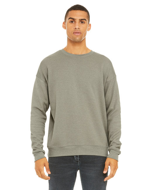 Bella + Canvas Unisex Drop Shoulder Fleece Crew Sweatshirts