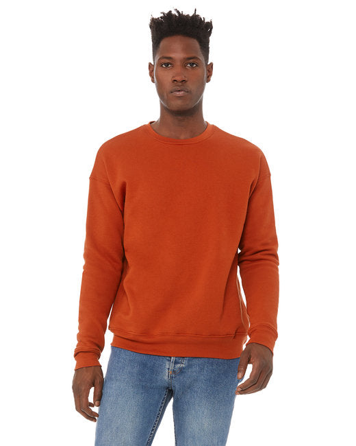 Bella + Canvas Unisex Drop Shoulder Fleece Crew Sweatshirts