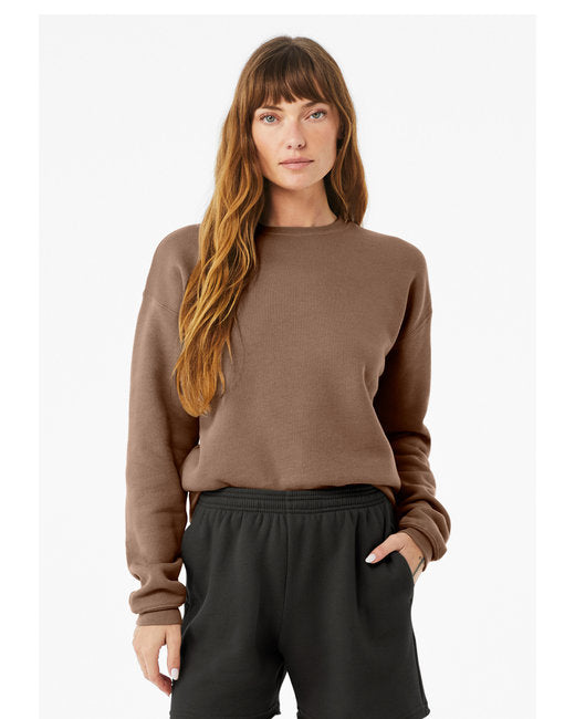 Bella + Canvas Unisex Drop Shoulder Fleece Crew Sweatshirts