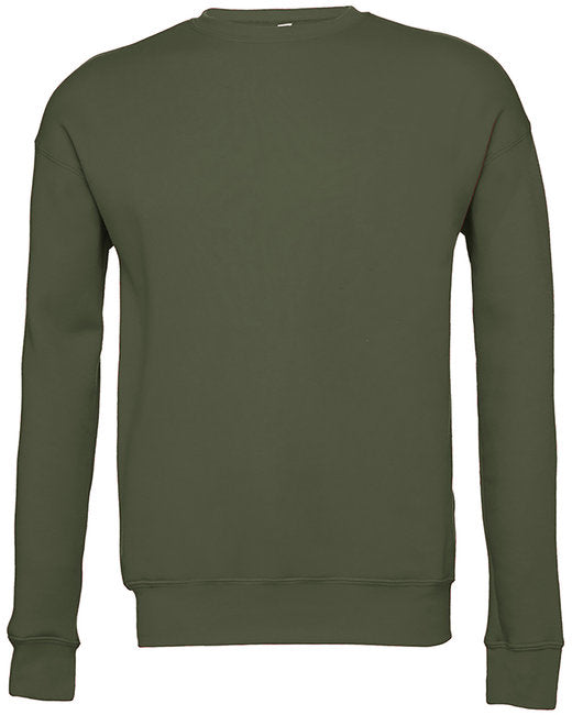 Bella + Canvas Unisex Drop Shoulder Fleece Crew Sweatshirts