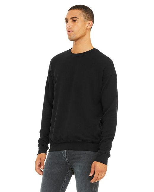 Bella + Canvas Unisex Drop Shoulder Fleece Crew Sweatshirts