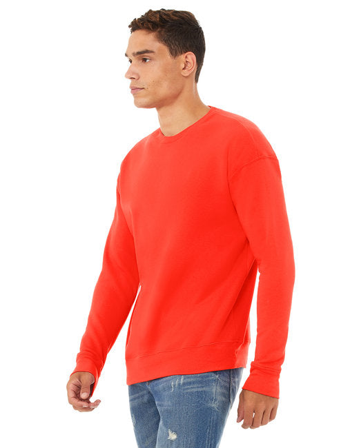 Bella + Canvas Unisex Drop Shoulder Fleece Crew Sweatshirts