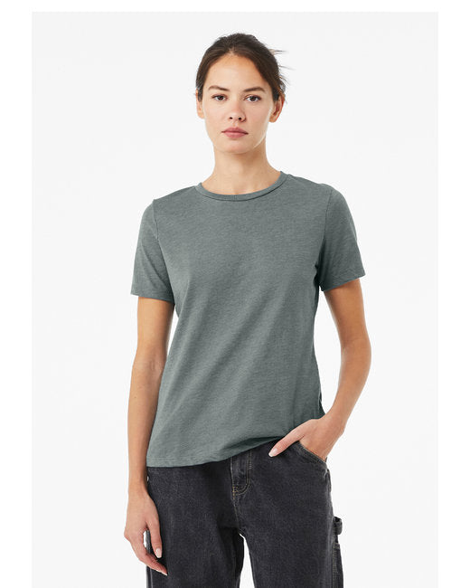 Bella + Canvas Ladies' Relaxed Heather CVC Short-Sleeve T-Shirt