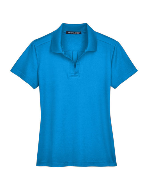 Devon & Jones CrownLux Performance® Ladies' Plaited Polo