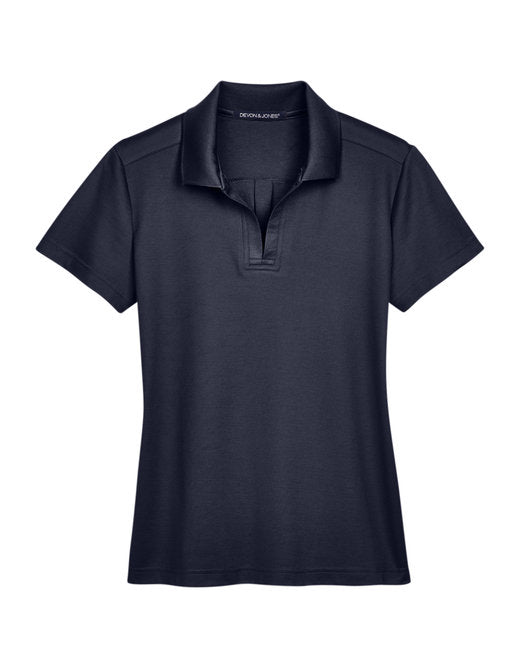 Devon & Jones CrownLux Performance® Ladies' Plaited Polo