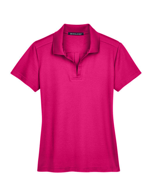 Devon & Jones CrownLux Performance® Ladies' Plaited Polo