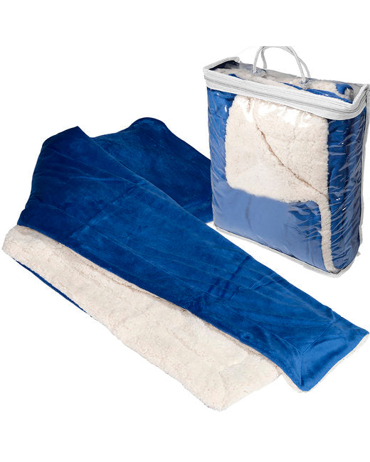 Prime Line Micro Mink Sherpa Blanket ( 12-Pack )