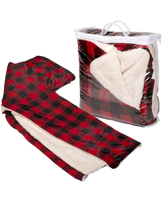 Prime Line Micro Mink Sherpa Blanket ( 12-Pack )