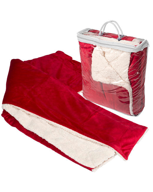 Prime Line Micro Mink Sherpa Blanket ( 12-Pack )