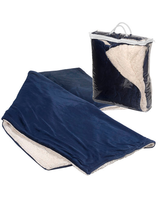 Prime Line Micro Mink Sherpa Blanket ( 12-Pack )