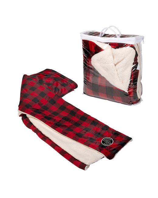 Prime Line Micro Mink Sherpa Blanket ( 12-Pack )
