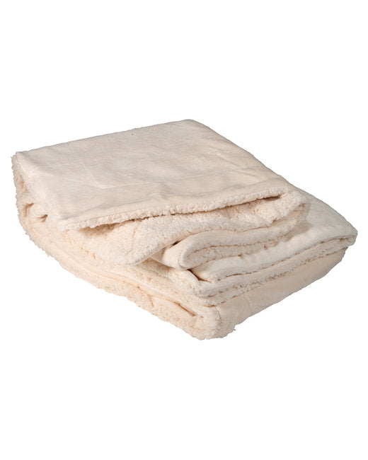 Prime Line Micro Mink Sherpa Blanket ( 12-Pack )