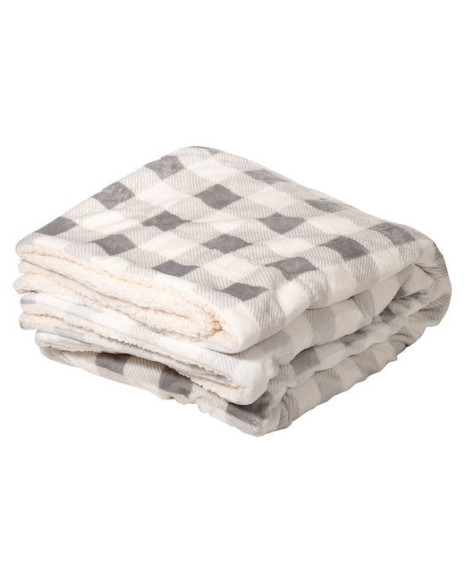 Prime Line Micro Mink Sherpa Blanket ( 12-Pack )