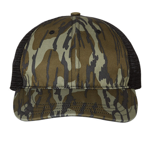 Garment Washed Printed Trucker Cap