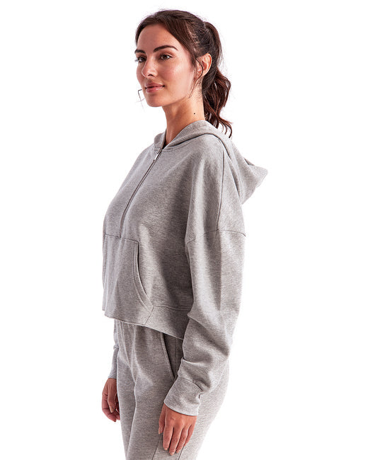 TriDri Ladies' Alice Half-Zip Hooded Sweatshirt