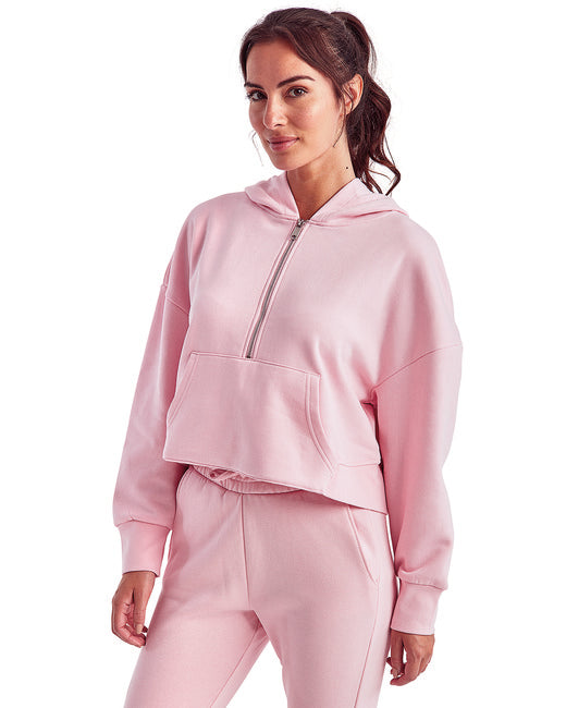 TriDri Ladies' Alice Half-Zip Hooded Sweatshirt