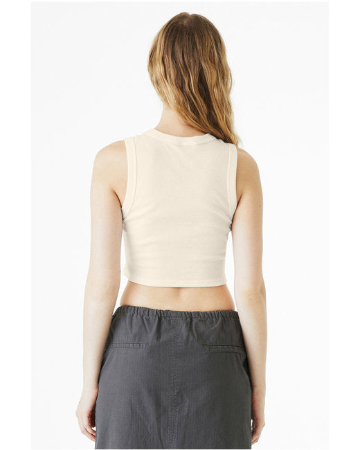Bella + Canvas Ladies' Micro Rib Muscle Crop Tank