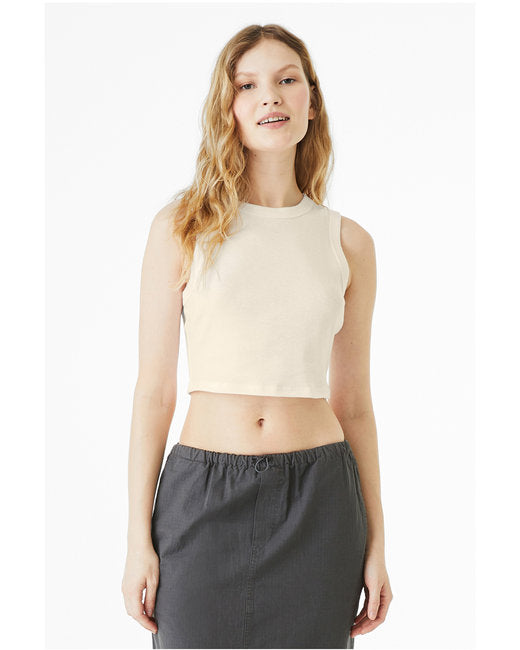 Bella + Canvas Ladies' Micro Rib Muscle Crop Tank