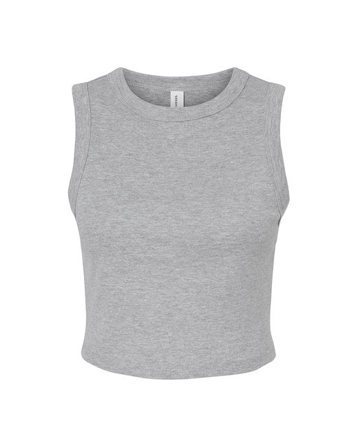 Bella + Canvas Ladies' Micro Rib Muscle Crop Tank