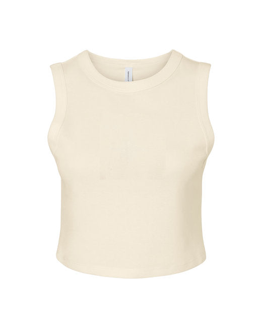 Bella + Canvas Ladies' Micro Rib Muscle Crop Tank