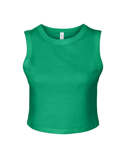 Bella + Canvas Ladies' Micro Rib Muscle Crop Tank
