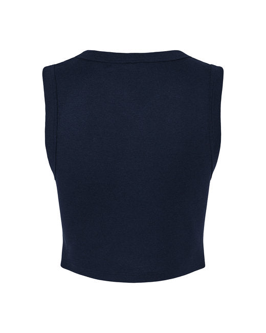 Bella + Canvas Ladies' Micro Rib Muscle Crop Tank