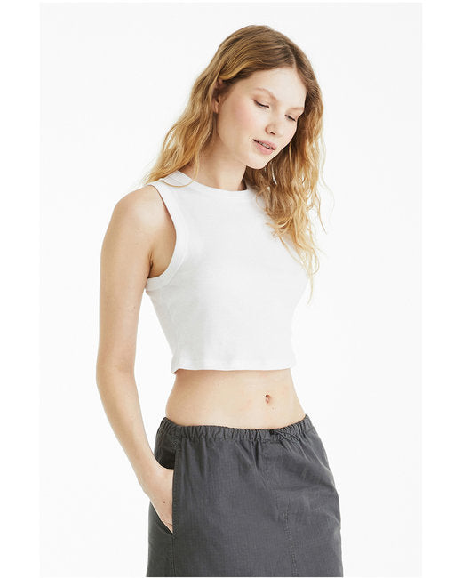 Bella + Canvas Ladies' Micro Rib Muscle Crop Tank