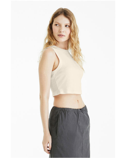 Bella + Canvas Ladies' Micro Rib Muscle Crop Tank